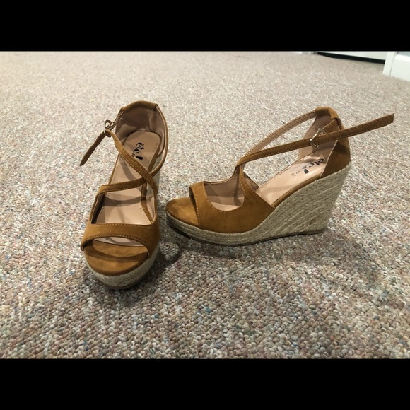2 Pairs of Wedges! Brown ones worn once! - Picture 5 of 6
